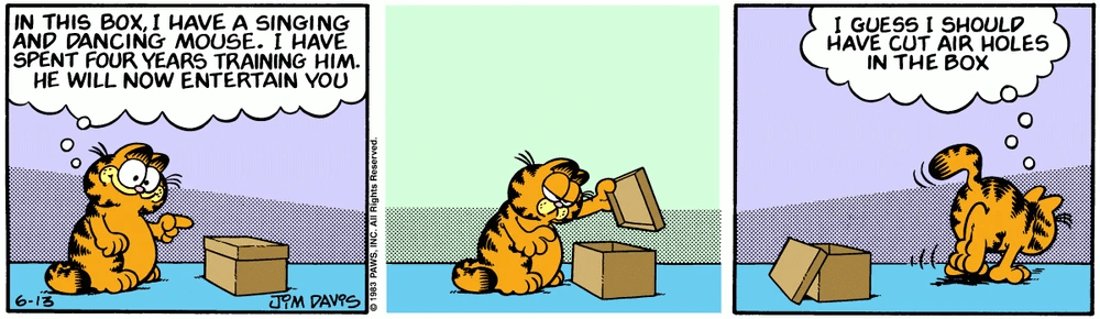 Garfield 1986 comic strip